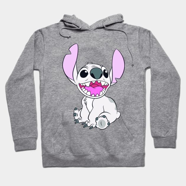 White Stitch Character Hoodie by kabaryangbaik